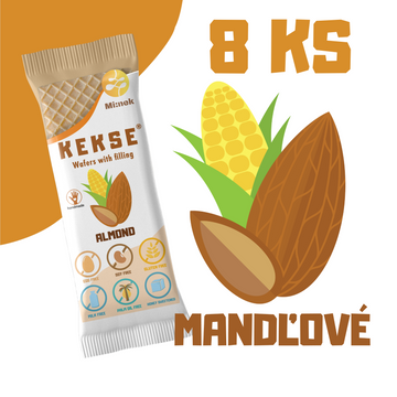 KEKSE Oblátky s mandľovou náplňou 8 ks