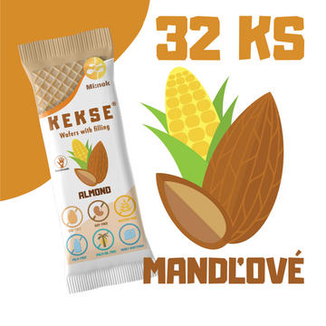 KEKSE Oblátky s mandľovou náplňou 32 ks
