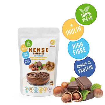 KEKSE Ovsená kaša Čokoláda+Lieskovce 55g