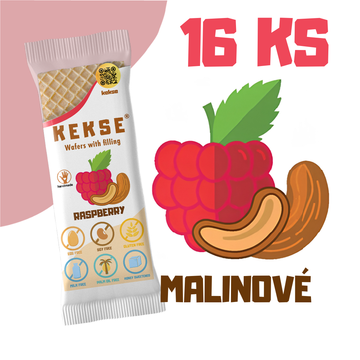 KEKSE Oblátky s malinovou náplňou 16 ks