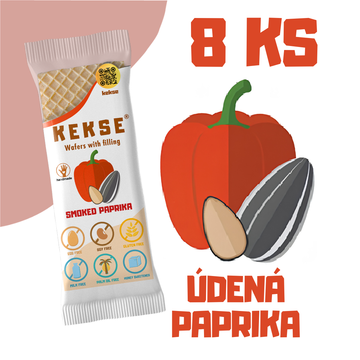 KEKSE oblátky s údenou paprikou — bezlepkové a vegánske, končiaca trvanlivosť