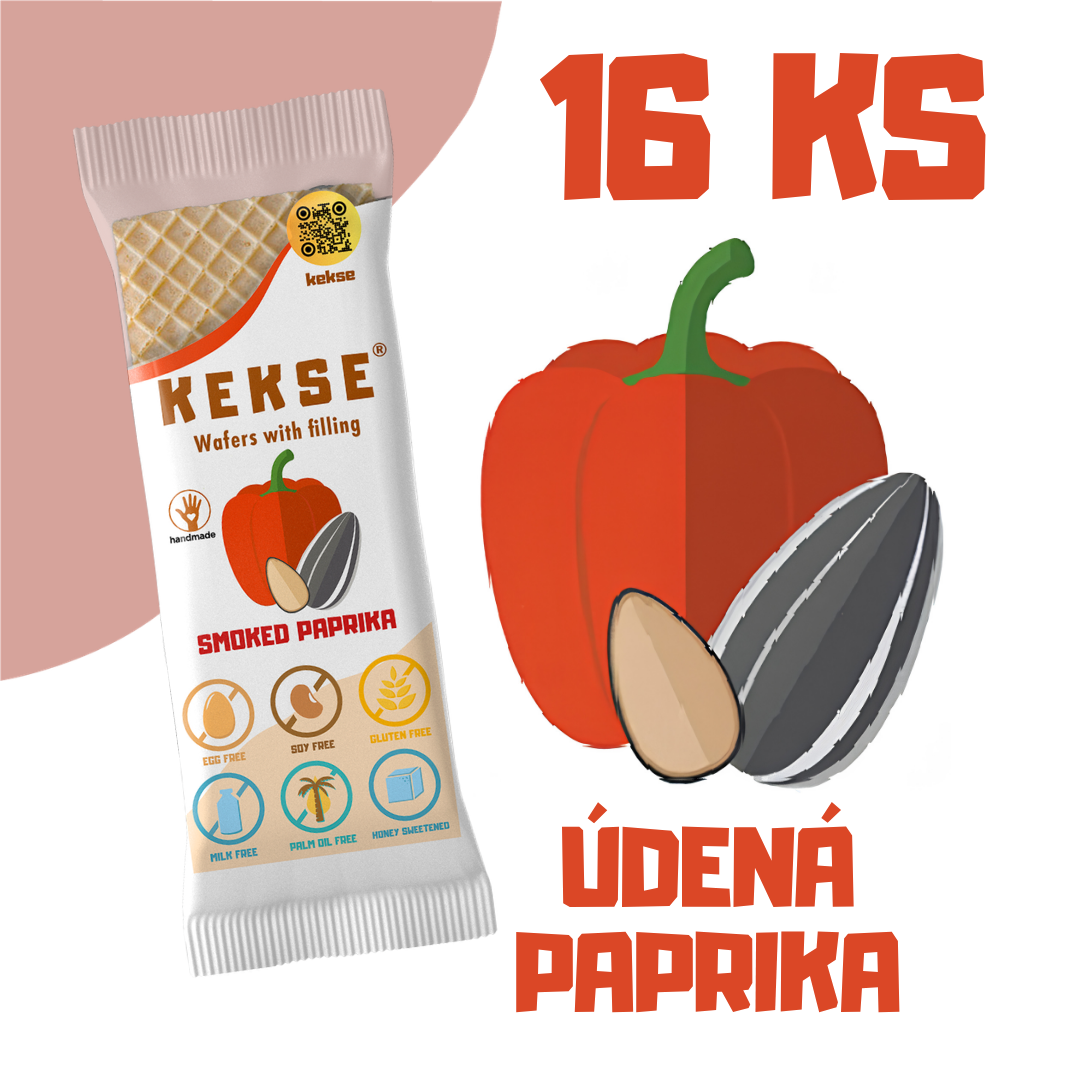 KEKSE Oblátky s údenou paprikou 16 ks