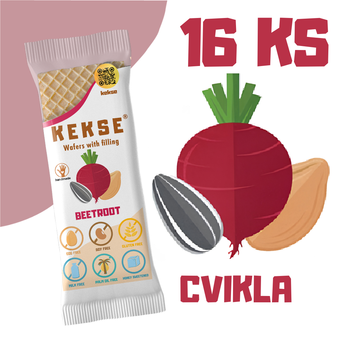KEKSE Oblátky s cviklovou náplňou 16 ks