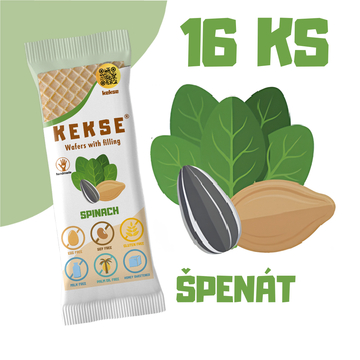 KEKSE Oblátky so špenátovou náplňou 16 ks