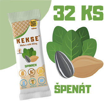 KEKSE Oblátky so špenátovou náplňou 32 ks