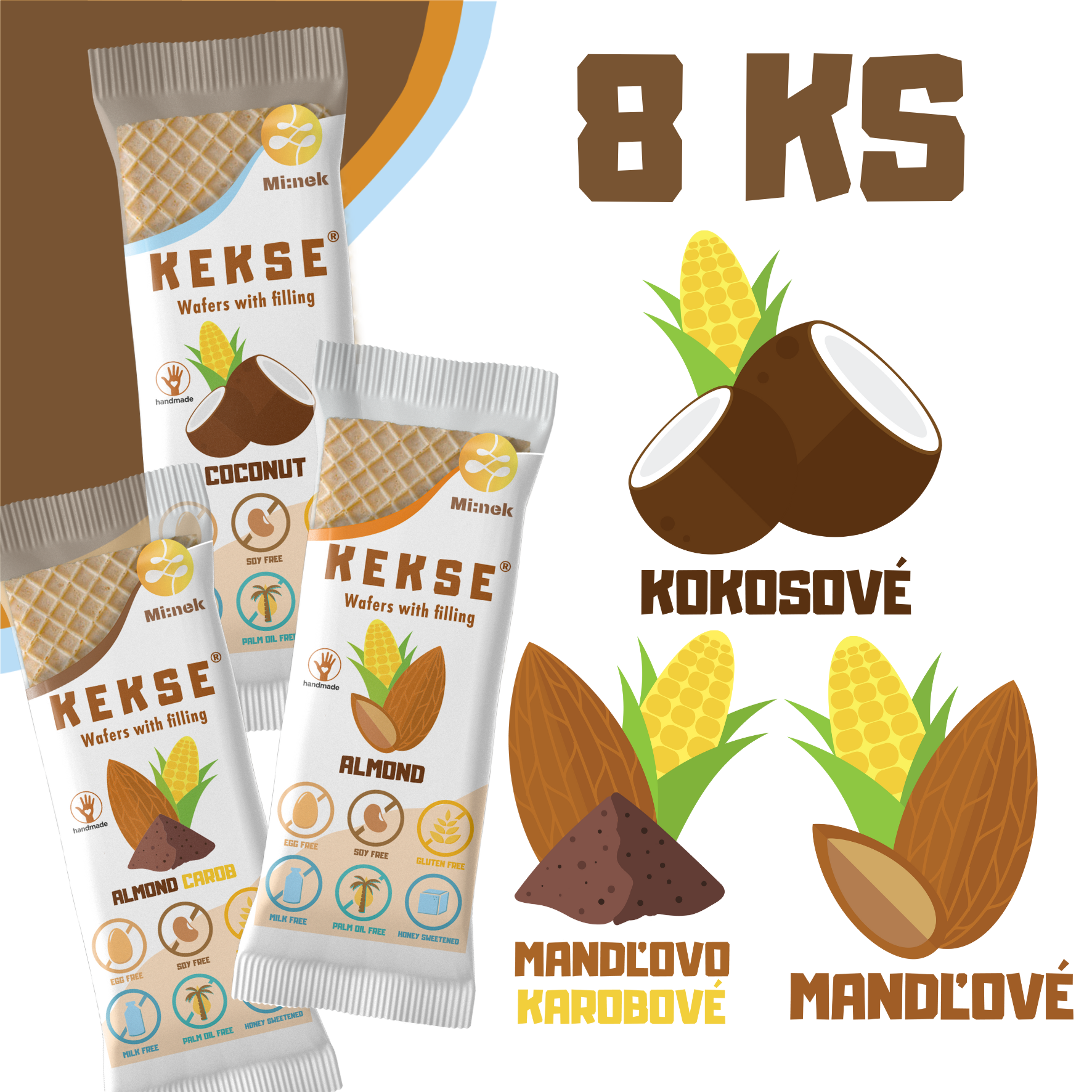 KEKSE MIX oblátok 8 ks