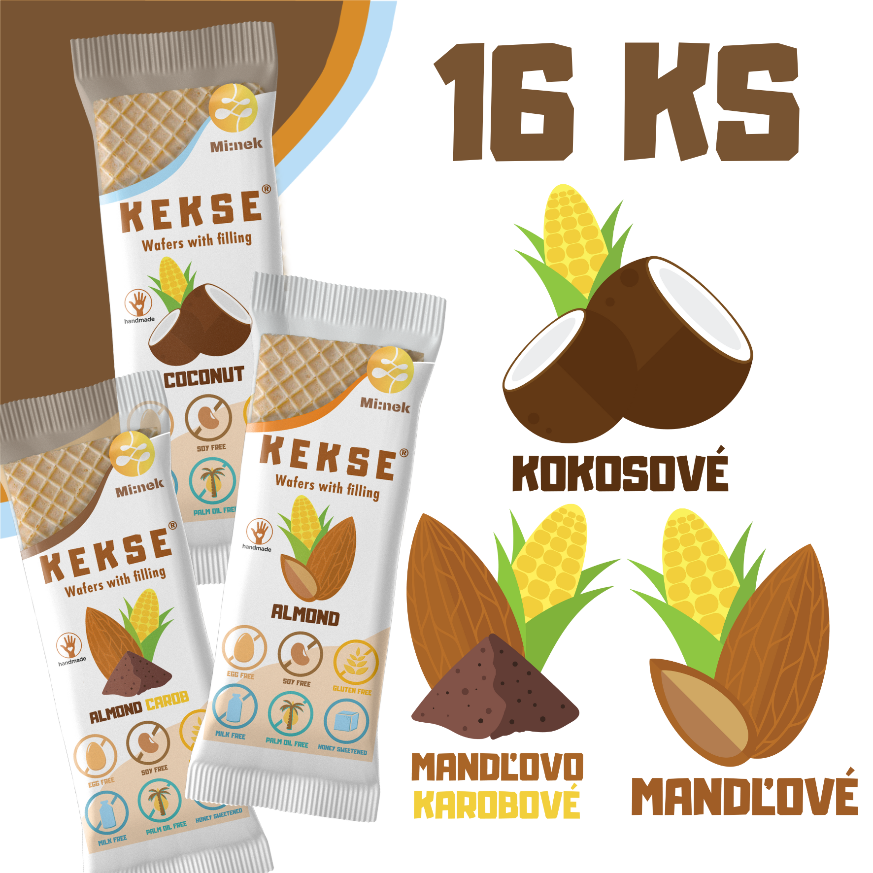 KEKSE MIX oblátok 16 ks