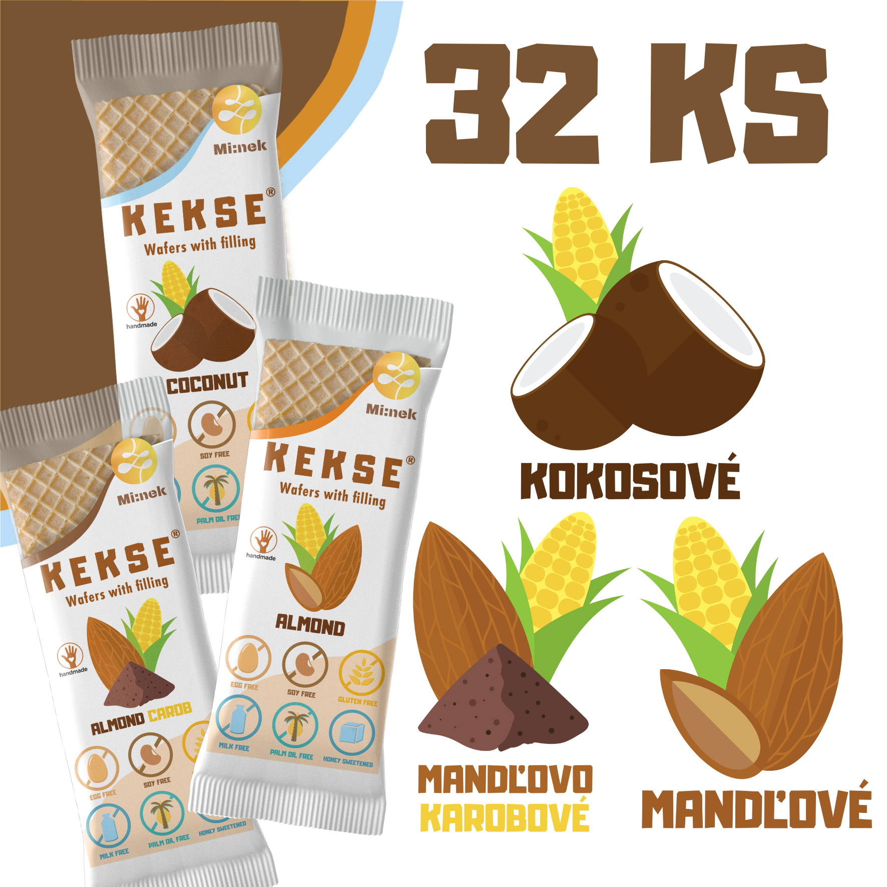 KEKSE MIX oblátok 32 ks