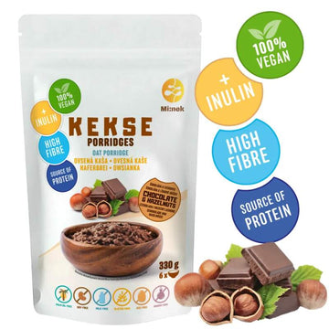 KEKSE Ovsená kaša Čokoláda+Lieskovce 330g