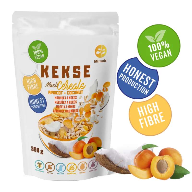 KEKSE Müsli Marhuľa+Kokos 300g