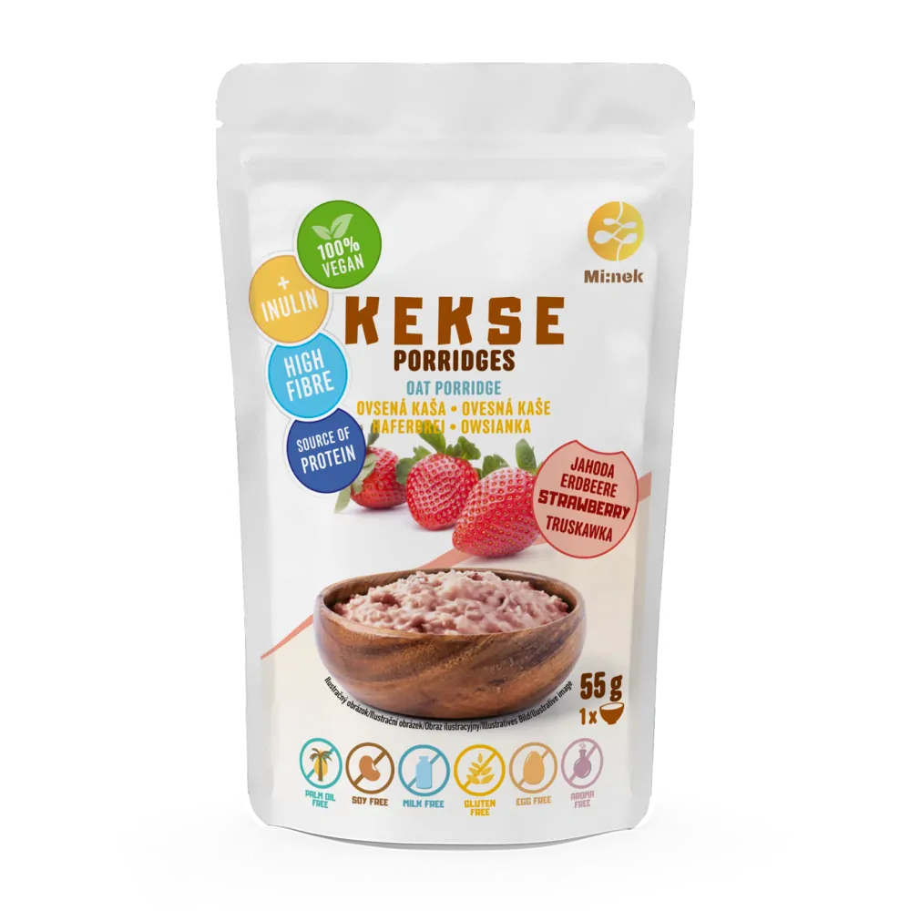 KEKSE Ovsená kaša Jahoda 55g