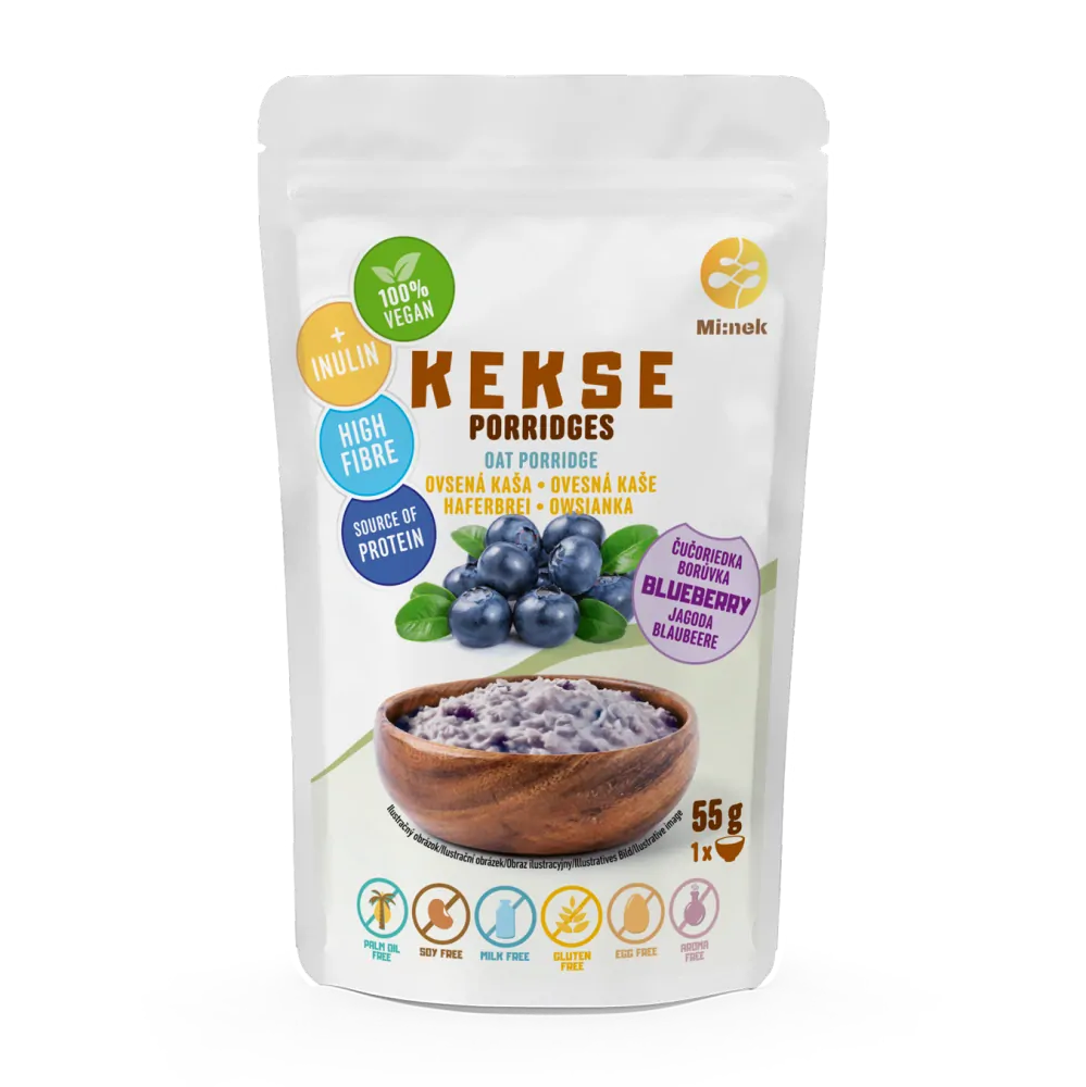 KEKSE Ovsená kaša Čučoriedka 55g