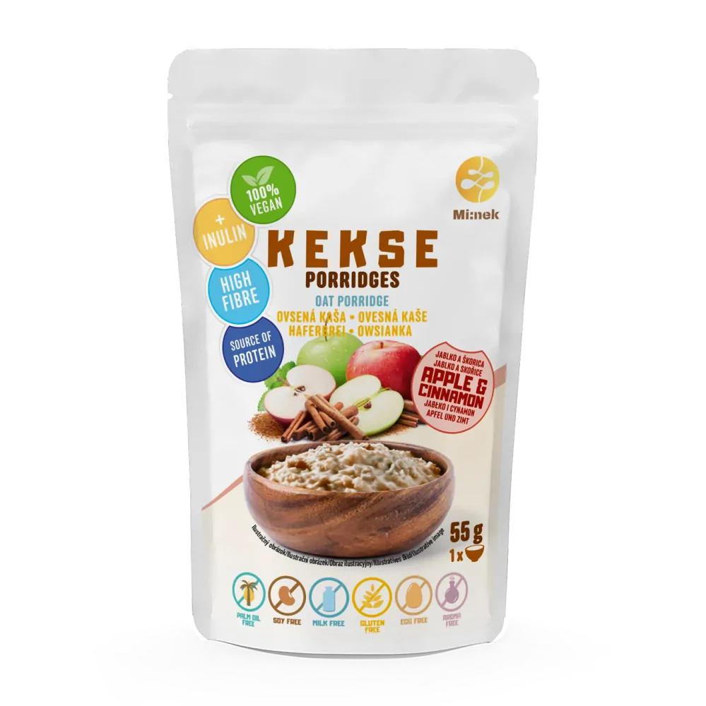 KEKSE Ovsená kaša Jablko+Škorica 55g