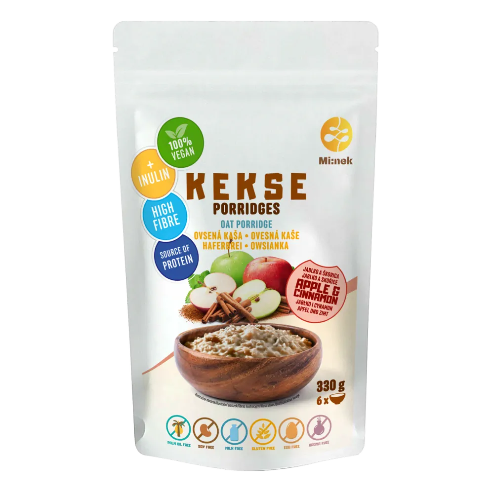 KEKSE Ovsená kaša Jablko+Škorica 330g