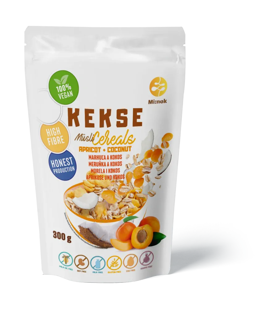 KEKSE Müsli Marhuľa+Kokos 300g